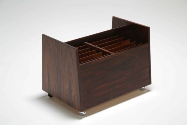 Vintage Rosewood Magazine Holder 'Scala' by Rolf Hesland for Bruksbo 1