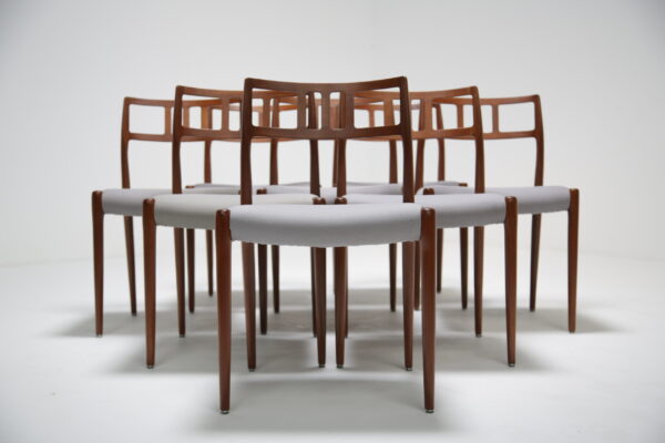 Set of 8 Model 79 Teak Dining Chairs by Niels Otto Moller 13