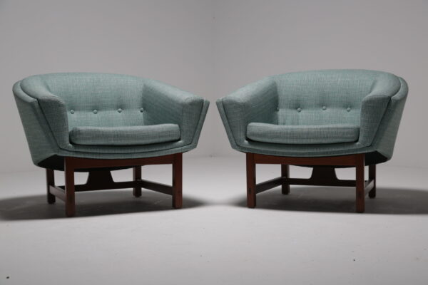 Pair of Lennart Bender 'Corona' lounge chairs 12