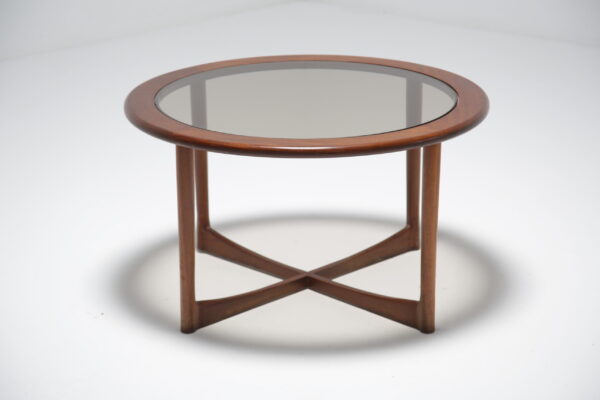 Circular McIntosh teak coffee table 8