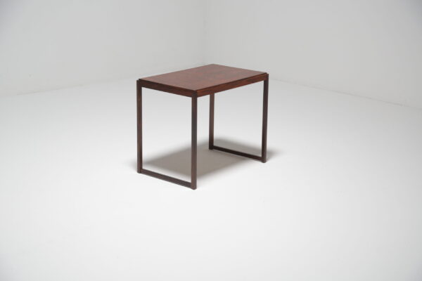 Vintage Danish Rosewood Minimalist Side Table 1