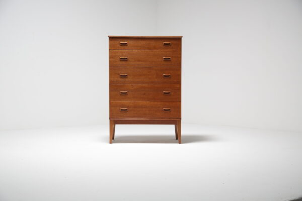 Teak 5 Drawer Tallboy by Austinsuite 1