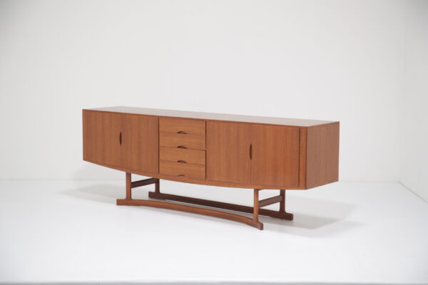 Vintage Danish Teak Sideboard Model HB20 by Johannes Andersen for Hans Bech 1