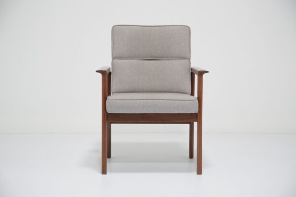 Vintage Single Teak Upholstered Armchair 1