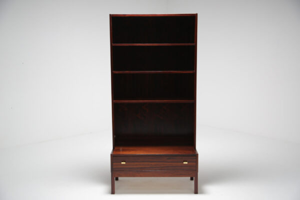 Vintage Rosewood Bookcase "Excellent" with Drawer Base 1