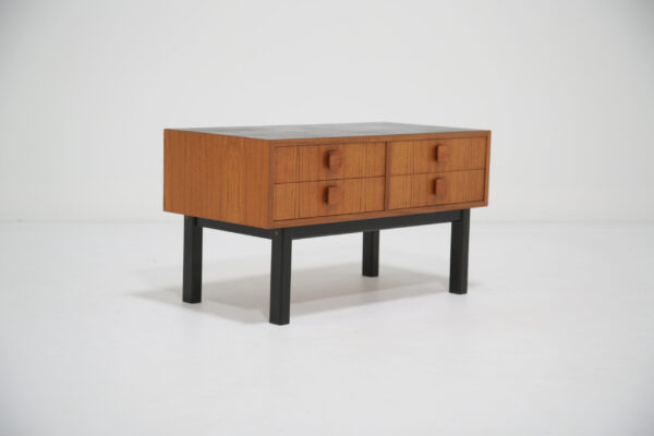 Vintage Swedish Teak Drawer Media Unit 1
