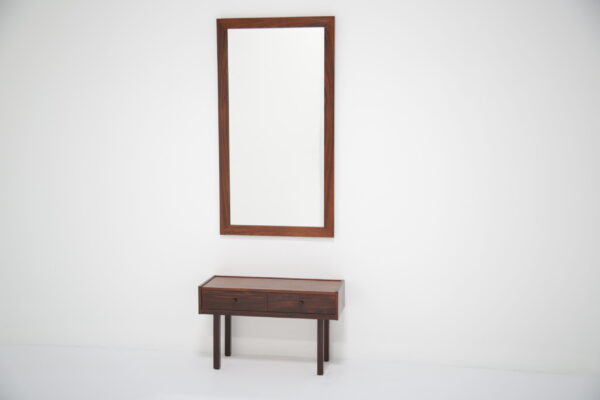 Vintage Swedish Rosewood Mirror 1