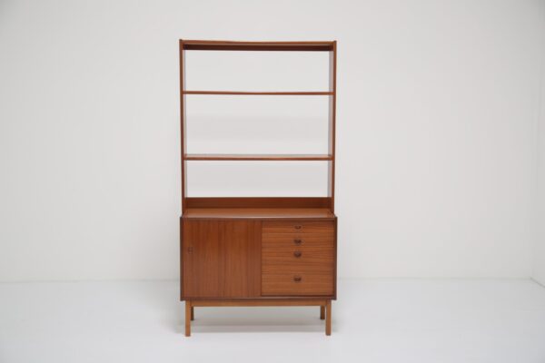 Vintage Swedish Teak Two-Part Bookcase Unit 1