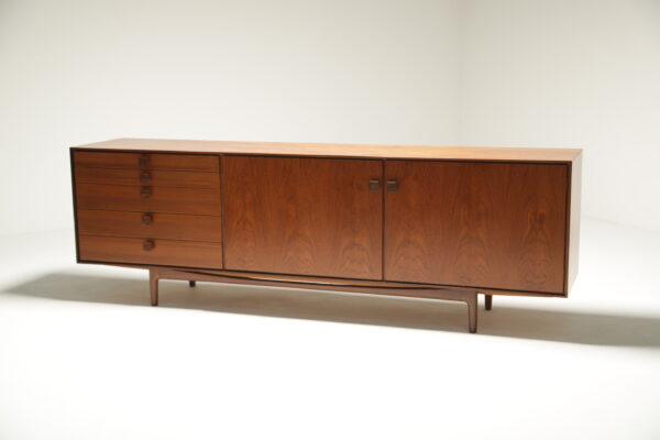 Vintage Long Teak and Rosewood Sideboard by Ib Kofod Larsen for G-Plan, 1960s.