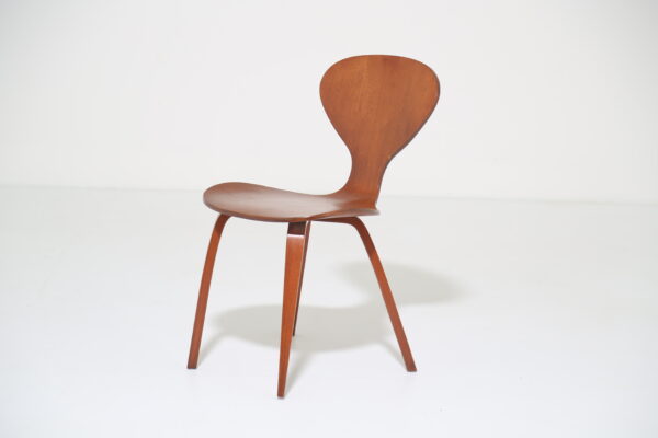 Mid-Century Modern Walnut Ply Side Chair Attributed to Norman Cherner for Plycraft, 1960s