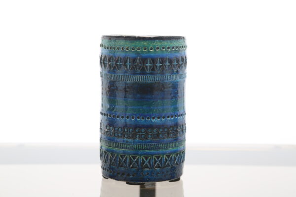 Mid Century Aldo Londi For Bitossi “Rimini Blu” Ceramic Vase, 17 Cm High, Italy, 1960s