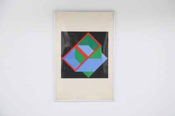 Modernist Geometric Limited Seriegraph by Cajsa Holmstrand, signed 71/100, -81