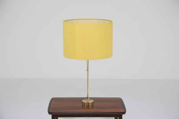 Vintage Swedish Brass Table Lamp Model B-09 by Bergboms, 1960s.
